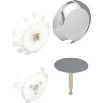 Geberit Fertigbauset für Badewannenablauf mit Rundgewinde, d52-13, chrom 245.441.21.1