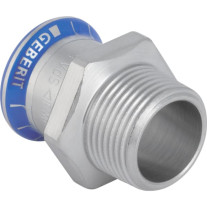 Geberit Mapress Edelstahl Übergang mit AG d15-R3/4 31714