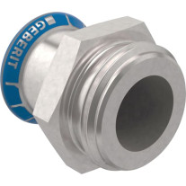 Geberit Mapress Edelstahl Übergang mit AG d18-G3/4 31732