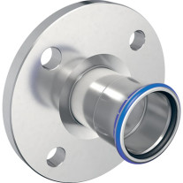 Geberit Mapress Edelstahl Flansch PN 10/16 mit Pressmuffe d18 33733