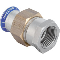Geberit Mapress Edelstahl Übergangsverschraubung mit IG d22-Rp1 35305