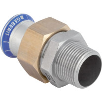 Geberit Mapress Edelstahl Übergangsverschraubung mit AG d54-R2 35340