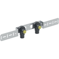 Geberit Mepla Anschlusswinkel 90 Grad vormontiert zweifach Rotguss d16-Rp1/2 601.781.00.5