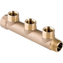 Geberit Verteiler dreifach Rotguss R3/4-EuG3/4-Rp3/4 602.423.00.1