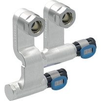 Geberit FlowFit Set Anschluss-Endstück rechts für Vorlauf/Rücklauf SiBr d16-15 619.460.22.1