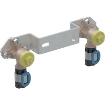 Geberit FlowFit Anschlusswinkel 90 Grad vormontiert zweifach Rg+ d16-Rp1/2 619.690.00.1