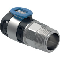 Geberit FlowFit Übergang mit Aussengewinde Edelstahl d25-R3/4 619.701.00.1