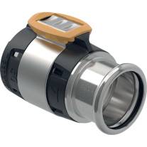 Geberit FlowFit Übergang auf Geberit Mapress mit Pressmuffe, edelstahl, d50-d42 620.338.00.1