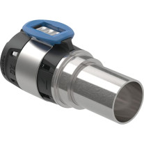 Geberit FlowFit Übergang auf Kupferrohr Klemmringverschraubung. SiBr/Cu d25-22 620.722.00.1