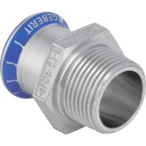 Geberit Mapress Edelstahl Übergang mit AG (LABS-frei) d15-R3/4 81714