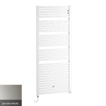 Kermi Geneo quadris-E Designheizkörper H: 81,4 B: 44,7cm glanzsilber GQE10080045WIXK