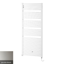 Kermi Geneo quadris-E Designheizkörper H: 81,4 B: 44,7cm glanzsilber GQE10080045WJXK