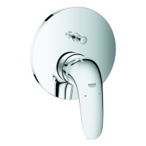 Grohe Eurostyle Einhand-Wannenbatterie chrom Fertigmontageset für UP-Körper Rapido SmartBox, Hebel geschlossen 24047003