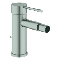 Grohe Einhand-Bidetbatterie Essence supersteel mit Zugstangen-Ablaufgarnitur 24178DC1