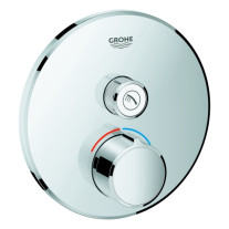 Grohe Unterputzmischer SmartControl chrom rund Fertigmontage-Set 1 Absperrventil 29144000