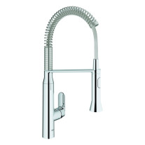 Grohe K7 Medium Einhebel-Spültischbatterie chrom mit Profibrause, Ausladung 234mm 31379000