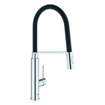 Grohe Concetto Einhebel-Spültischbatterie chrom ausziehbare Profibrause, Ausladung 235mm 31491000