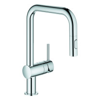 Grohe Minta Einhand-Spültischbatterie chrom U-Auslauf Spülbrause 32322002