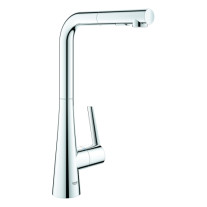 Grohe Zedra Einhand-Spültischbatterie chrom L-Auslauf ausziehbare Spülbrause 32553002