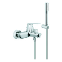 Grohe Eurosmart Cosmopolitan Einhand-Wannenbatterie chr Wandmontage Brausegarnitur 32832000