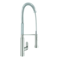 Grohe K7 Einhebel-Spültischbatterie supersteel, DN15 Profibrause, Ausladung 234mm 32950DC0