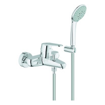 Grohe Eurodisc C Einhand-Wannenbatterie chrom Wandmontage Brausegarnitur 33395002