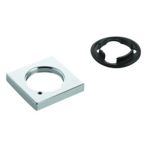 Grohe Rosette eckig für Waschtischbatterien ohne Zugstange chrom 48421000