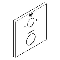 Grohe Rosette eckig für Thermostat-Fertigmontagesets supersteel 49102DC0