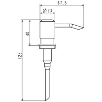 Ideal Standard JADO Ersatzpumpe zu Lotionsspender, Matt Nickel H960002BX
