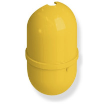 HEWI WC-Bürstenbehälter, für WC-Bürstengarnituren Serie 477 und Serie 805, hochglänzend, senfgelb 477.20.E04 18