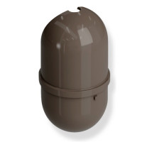 HEWI WC-Bürstenbehälter, für WC-Bürstengarnituren Serie 477 und Serie 805, hochglänzend, umbra 477.20.E04 84