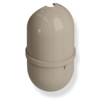 HEWI WC-Bürstenbehälter, für WC-Bürstengarnituren Serie 477 und Serie 805, hochglänzend, sand 477.20.E04 86