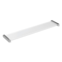 HEWI Ablage, Edelstahl, verchromt, Ablagefläche aus ESG-Glas (4mm), satiniert, 900Q03.00740