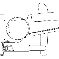 HEWI Befestigungsmaterial BM30.2 Serie 802 LifeSystem, für Rückenstützen, zur beidseitigen Befestigung am Lagerbock der Stützklappgriffe BM30.2