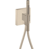 Hansgrohe AXOR Starck Portereinheit 120/120 mit Stabhandbrause 2jet und Brauseschlauch, Brushed Nickel 12626820