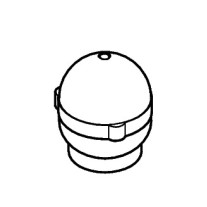 Hansgrohe Axor Uno Griff Warmwasserseite weiß 13292450
