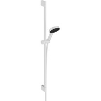 Hansgrohe Brauseset Pulsify Select S 105 3 jet Relaxation mit Brausestange 900mm weiß matt 24170700