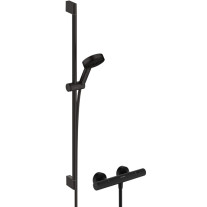 Hansgrohe Brausesystem Pulsify Select S 105 3 jet Eco Relaxation Ecostat Element Brausestange 900mm schwarzmatt 24271670