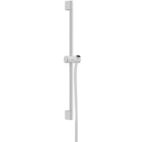 Hansgrohe Brausestange Unica/Pulsify 650mm mit Push Schieber und Brauseschlauch weiß matt 24400700