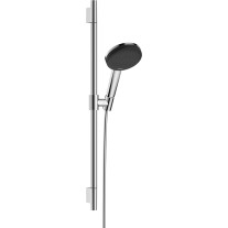 Hansgrohe Brauseset Raindance Alive Select S 125 3jet EcoSmart mit Brausestange Unica S Puro 650mm, Chrom 24602000