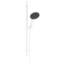 Hansgrohe Brauseset Raindance Alive Select S 125 3jet EcoSmart mit Brausestange Unica S Puro 650mm, Mattweiß 24602700