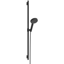 Hansgrohe Brauseset Raindance Alive Select S 125 3jet EcoSmart mit Brausestange Unica S Puro 900mm, Mattschwarz 24603670