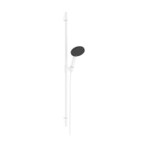 Hansgrohe Brauseset Raindance Alive Select S 125 3jet EcoSmart mit Brausestange Unica S Puro 900mm, Mattweiß 24603700