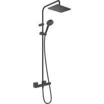 Hansgrohe Showerpipe 230 1jet Vernis Shape mattschwarz mit Brausethermostat 26286670