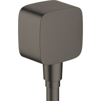 Hansgrohe FixFit Wandanschluss mit Rückflussverhinderer, Brushed Black Chrome 26457340