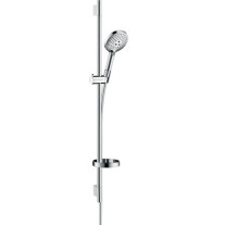 Hansgrohe Brauseset Raindance Select S 120 3jet EcoSmart mit Brausestange 900mm und Seifenschale, Chrom 26633000