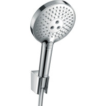 Hansgrohe Raindance Select S Brausehalterset 120 3jet mit Brauseschlauch 1250mm, Chrom 26701000