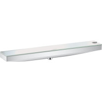 Hansgrohe Wandanschluss Rainfinity Porter 500 mit Brausehalter rechts und Duschablage, Chrom 26858000