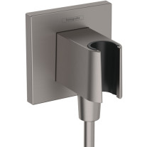 Hansgrohe Brausehalter FixFit E Porter KS für Handbrause brushed black chrom 26889340