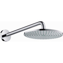 Hansgrohe Tellerkopfbrause Raindance Air 240mm mit Brausearm satinox 27474810